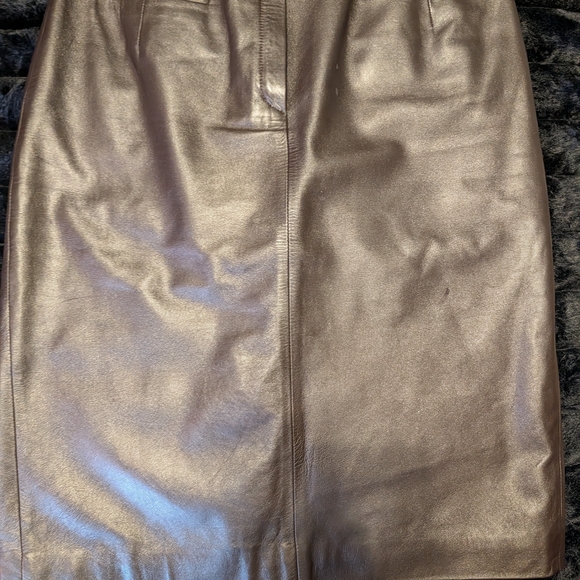 Vintage Italian Leather Skirt 80s | Cerutti 1881 - Picture 4 of 7